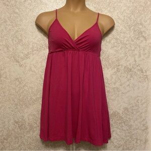 Express Pink Spaghetti Strap Midi Dress